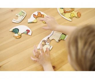 6 first Puzzles – Farm Animals