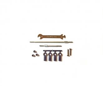 CC-02 SS Adjust Tie-Rod Set, chassis accessory