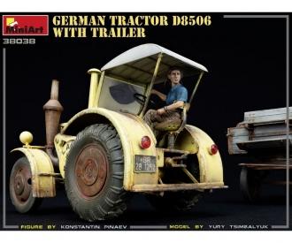 1:35 Deutscher Traktor D8506 mit Anhänger (1)