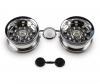 1:14 Wheel Wide Trailer Wheels, Chrome Rims
