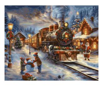 Christmas Express 40 x 50 cm - Peinture par numéros