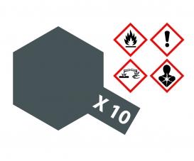 X-10 Gun Metall Gloss, acrylic paint, 10 ml