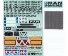 Sticker Bag MAN TGX 18.540, decal set, 1:14