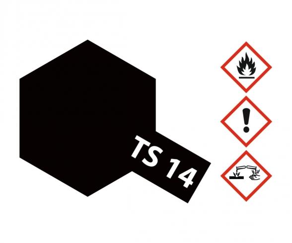 TS-14 Black Gloss, spray paint, 100 ml