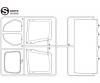 Clear Glass Panes S Parts for Model Assembly