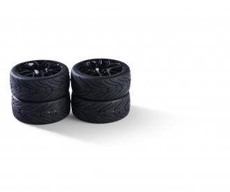 1:10 Y-Design2 Wheel Set, RC wheels, black