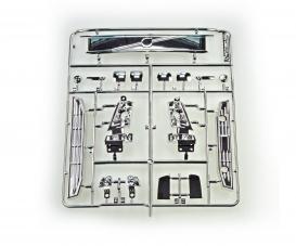 Chrome Parts Set, model accessory sprue, black