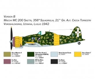 Macchi MC. 200 Series XXI-XXIII Aircraft Kit