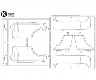 Cabin Sidepanel S770, model spare part set