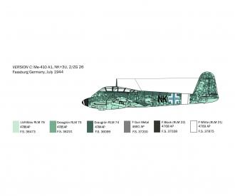 ME 410 HORNISSE Aircraft Model Kit 1:72