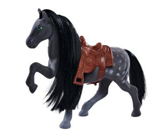 nature World Beflocktes Pferd 19cm, 4-sort.