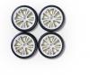 1:10 M-Design wheel set, RC wheels, white gold
