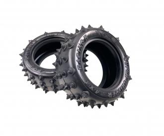 Rear Pin-Spike Tires 38mm, RC spare tyres