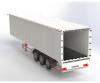 1:14 3-Axle Box Trailer, model kit, moving floor