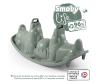 Smoby Life Doppel-Kinderwippe Hunde, grün