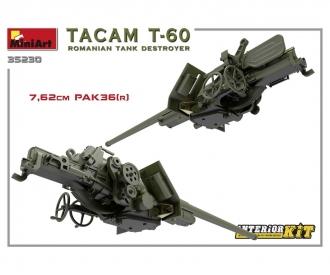 1:35 Tacam T-60 Rom. Intérieur de char de chasse.