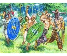 Gauls Warriors 1st Century Model Figures 1:72
