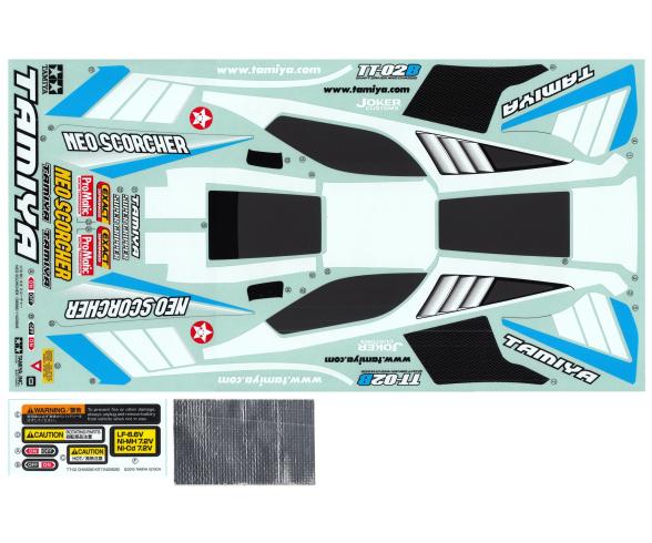 Neo Scorcher Sticker Set for TT-02B Body Shell
