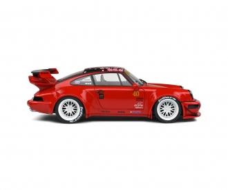 Porsche RWB Red Saduka, voiture miniature en métal moulé, 1:18