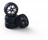 1:10 M-Design Wheel Set, RC wheels, silver black