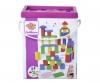 Coloured Wooden Blocks - 50 Pieces
