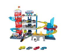 City Double Track Garage + 4 Vehicles