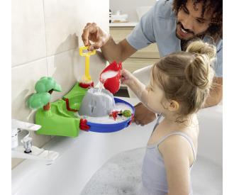 Sploshy Vulcano bathtoy with boat and figure