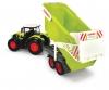 Tracteur agricole CLAAS avec remorque, jouet 64 cm