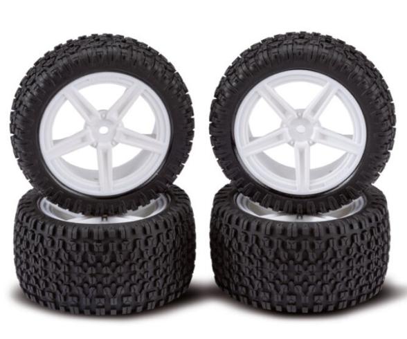 1:10 All-Terrain Wheel Set, RC tyres, 2WD