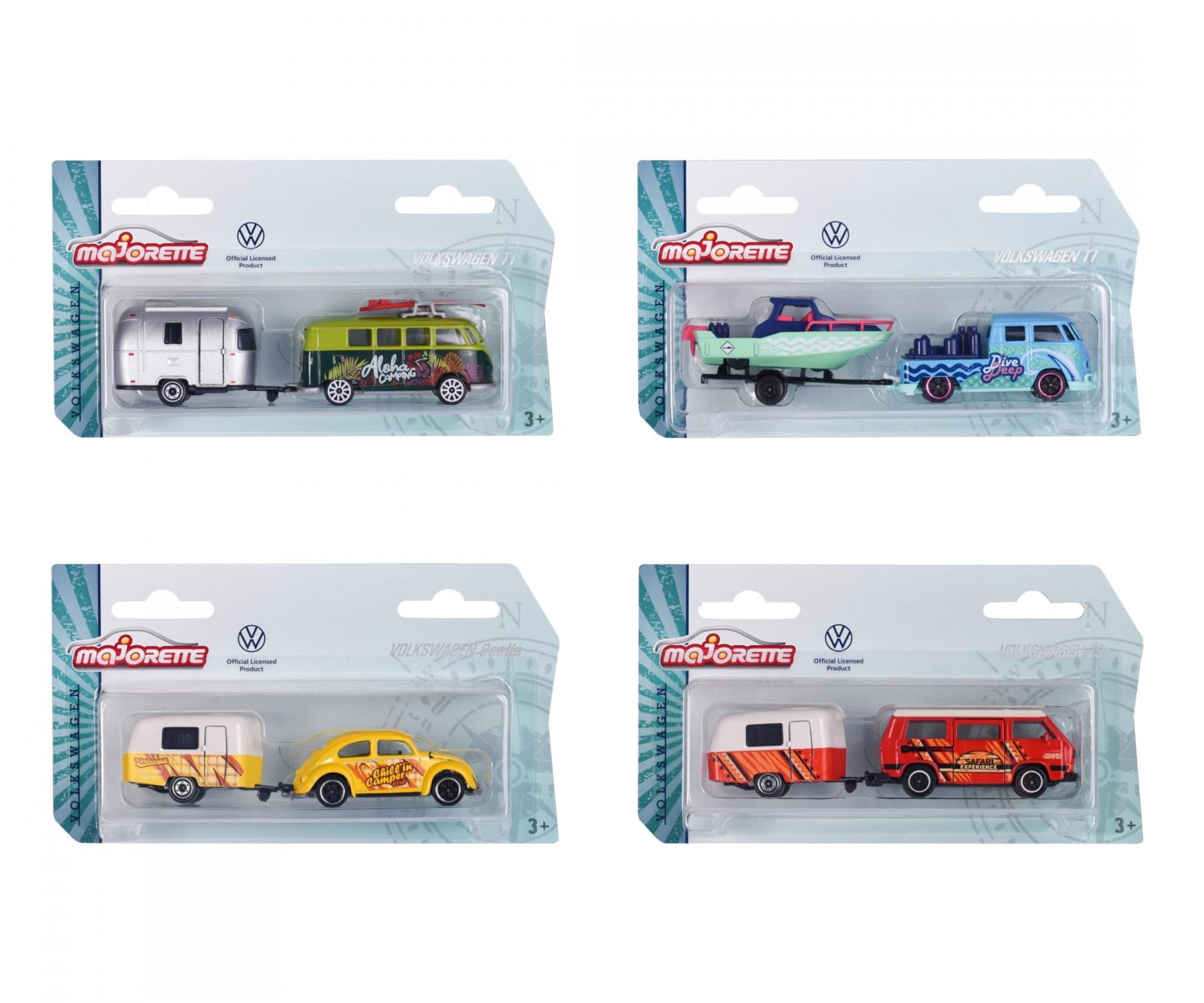Modellino Majorette VW T1 'The Originals' - Nero Con Fiamme, Scala Premium, 212055004