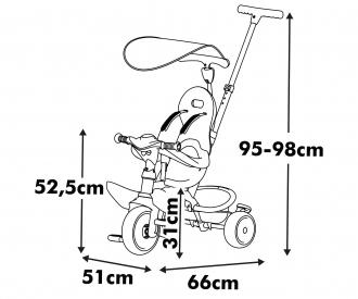 Smoby Dreirad Baby Balade Beige
