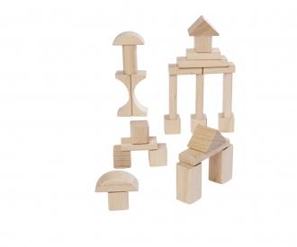 Natural Wooden Blocks - 100 Pieces