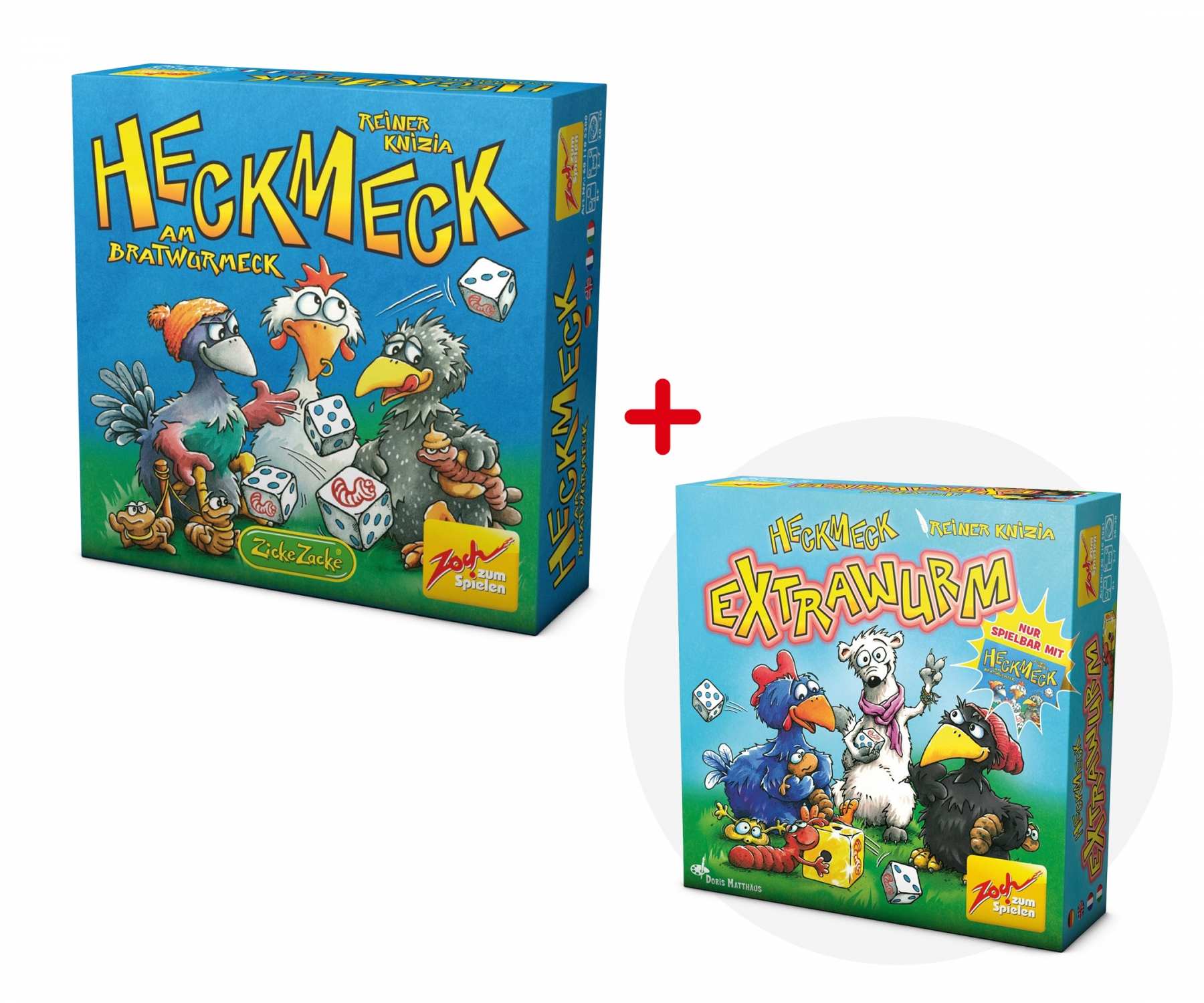 Zoch zum Spielen Heckmeck Extrawurm - Jogo de Estratégia para 6 Jogadores, Idade Mínima