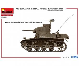 1:35 M3 Stuart erste Produktion mit Interieur