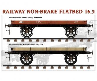 1:35 Flachbett-Waggon 16,5t ungebremst