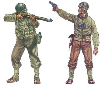 Italeri 1:72 WWII American Infantry Model Kit