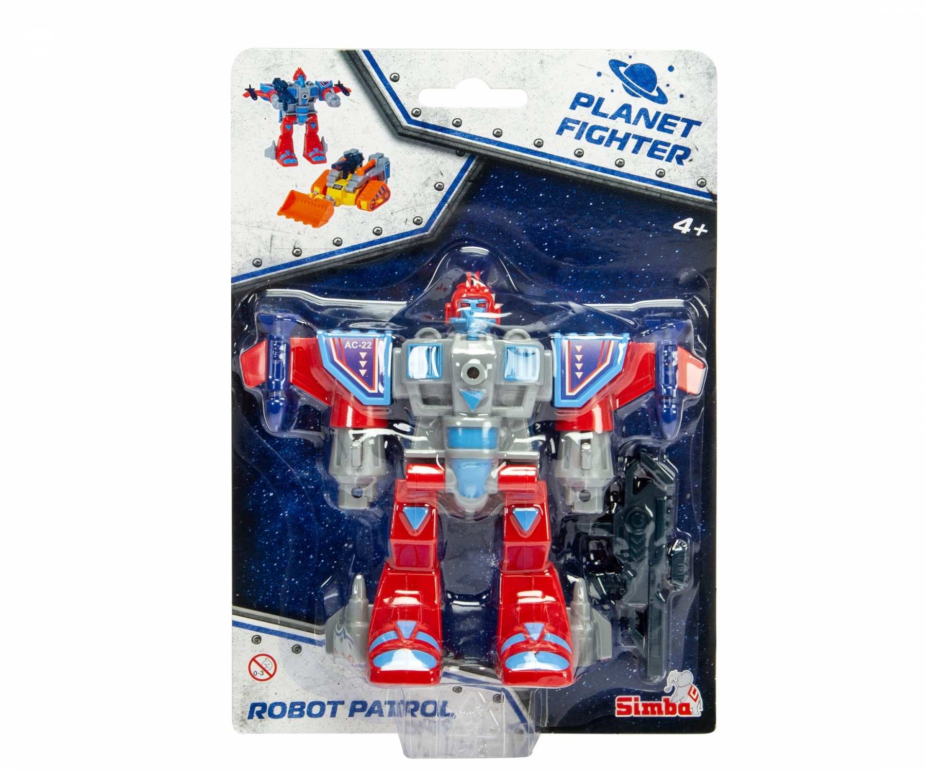 Simba Wot Planet Fighter B/O Light Blaster Rifle Sound Guns & Darts