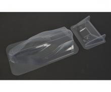 TT-02B Dual Ridge, RC body set with rear wing