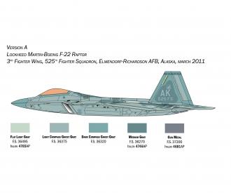 Italeri 1:48 US F-22A Raptor model kit