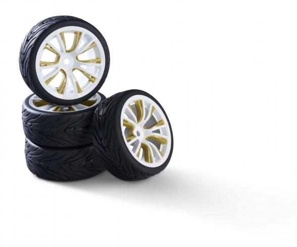 1:10 wheel set M-Design (4) white/gold