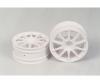 1:10 10-Spoke Wheels, wheel set, white 26mm