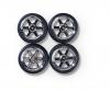 1:10 Wheel Set Design 6, model wheels, chrome