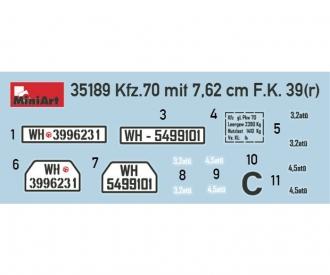 1:35 Ger. Kfz.70 w/7,62 cm F.K.39 ( r )