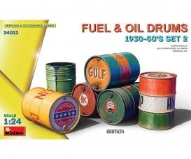 1:24 Fuel & Oil Drums 1930-50s Set 2