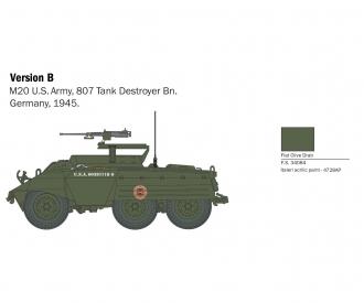 Italeri M8/M20 Greyhound Model Kit 1:56