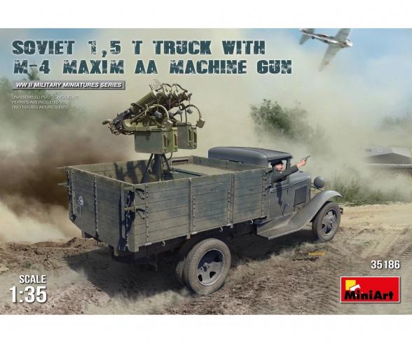 1:35 Sowjetischer 1,5t LKW Vierling M-4 Maxim(2)