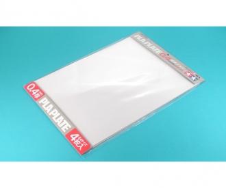 Clear Pla-Plate 0.4mm B4, styrene sheet pack