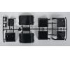 Rear Fender Y Parts, model spare part on sprue