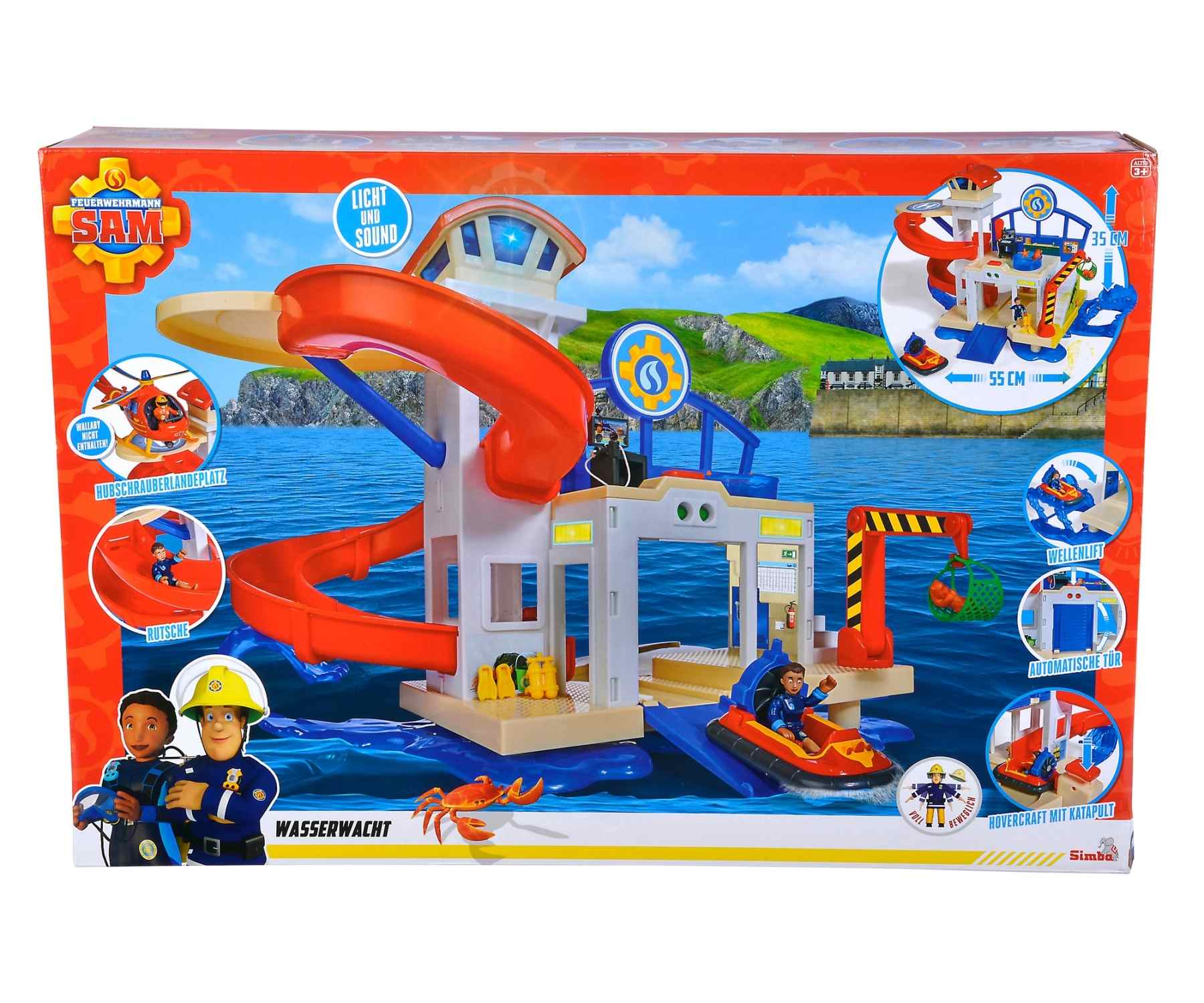 Simba Drijvende Vissersboot Sam Le Pompier Met Charlie Figuur