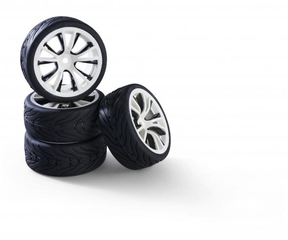 1:10 wheel set M-Design (4) white/black